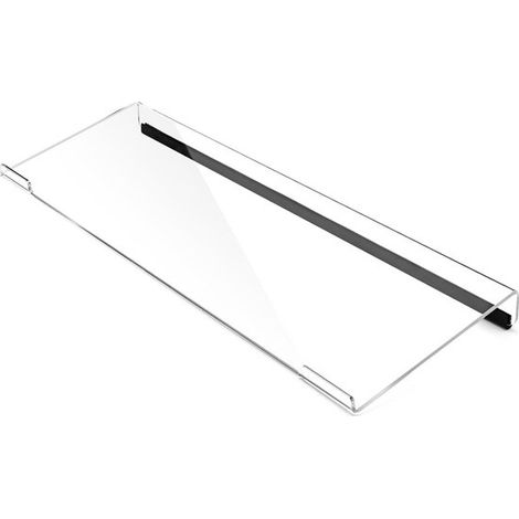 Supporto per tastiera in acrilico, vassoio per tastiera, ergonomico, supporto da scrivania inclinato, supporto da scrivania con cassetto, vassoio per tastiera con superficie antiscivolo (1/5)