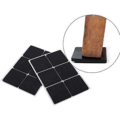 Patins antidérapants en caoutchouc auto-adhésifs, patins noirs pour chaises et meubles, protections de sol IKR (1/3)