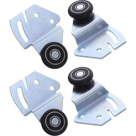 Lot de 2 roulettes pour portes coulissantes de placard (1/5)