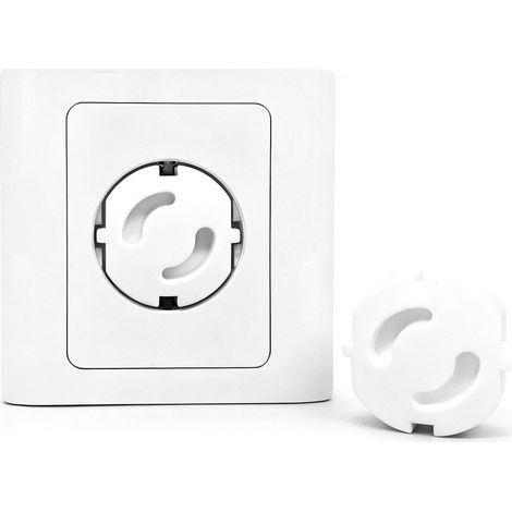 25 protectores para enchufes eléctricos para bebés, protectores de enchufes de seguridad para niños, protectores de enchufes, protección para enchufes sin adhesivo para bebés y niños, color blanco (1/5)