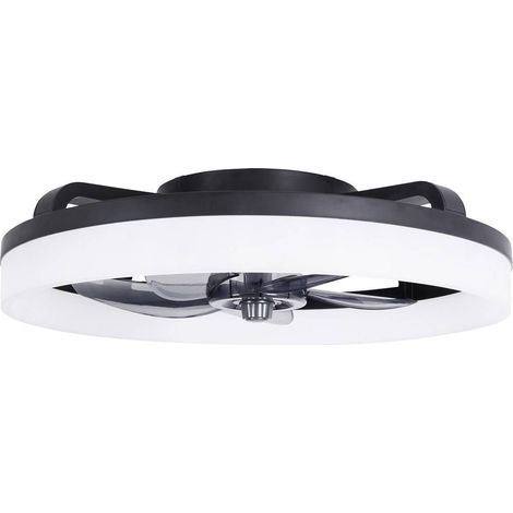 Westinghouse Ventilatore da soffitto 20 W (Ø x A) 500 mm x 165 mm Nero Timer, con telecomando, con illuminazione, Pale (1/5)