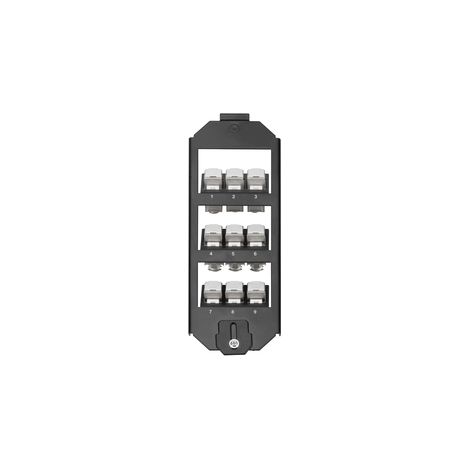 DIGITUS Réservoir souterrain - Pour 9 modules keystone - Compatible avec OBO Bettermann, Ackermann - Sortie of 45° - Métal - Noir