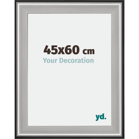 Cadre Puzzle 45x60 cm - Noir Argent Poli - Bois - Birmingham. (1/5)
