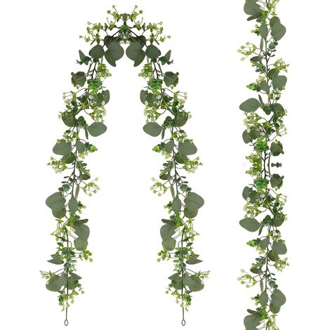 2 Pièces Guirlande Plante Artificielle 1,8m, Guirlande Fleurs Artificielles (1/5)