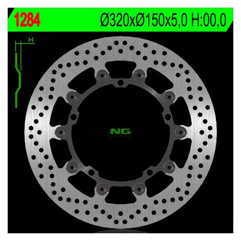 Disco de freno delantero NG de 320 mm para Triumph Speed Triple/Sprint 1050
