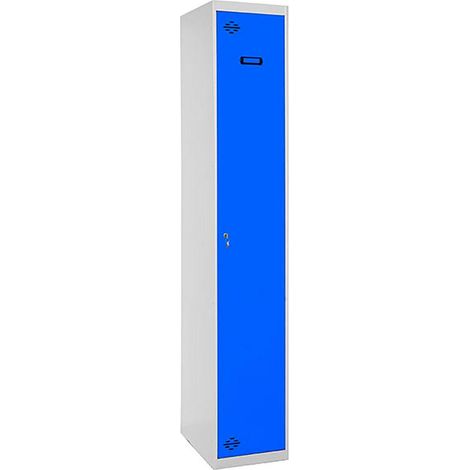 Simonrack Industrie-Garderobe grau und blau 180x120 cm