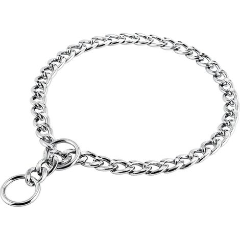 Collar de perro de hierro sólido Cadena de metal Collar de entrenamiento ajustable para Big Dog Pet S (1/5)