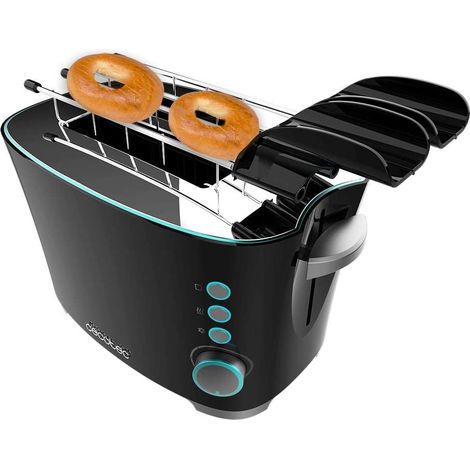 Cecotec Tostadora Toast&Taste Double B, 650 W de Potencia, Doble ranura para 2 Tostadas, Apagado y Pop-up Automático