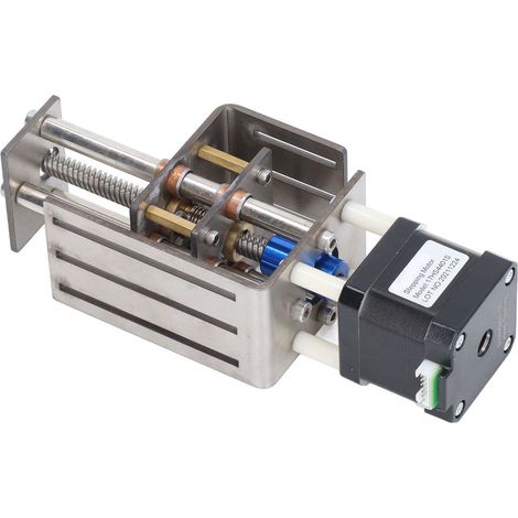 CNC-Z-Achsen-Schlittenbausatz, 100 mm Hub, DIY silber, stabiles kleines Getriebemodul, Lineartischantrieb, 12 V (1/5)