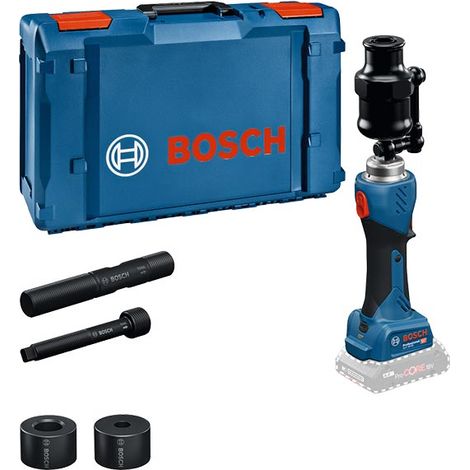 Bosch – Outil de poinçonnage hydraulique sans fil GLH 18V-60 – Force de 60 kN – Pour tôles acier jusqu'à 3 mm – Coffret XL-BOXX sans batterie