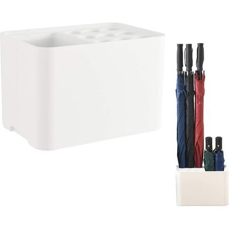 Schirmständer mit Abtropfschale für die Flurecke, platzsparende Aufbewahrungsmöglichkeit für Zuhause und Büro, Stauraum für 10 Schirme (1/5)