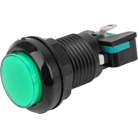 Lot de 10 boutons-poussoirs BERM à réarmement automatique 250 V pour consoles de jeux, grues et autres machines BEM® Y33 Vert (1/5)