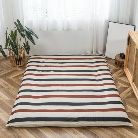 Waschbarer Futonmatratzenbezug aus 100 % Baumwolle – Schutzhülle für japanische Futons – Maße: 150 x 200 cm – Dicke: 2 bis 10 cm (1/5)