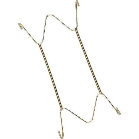 Support Assiette Mural Invisible Sans Perçage 40 cm Or - Accroche Murale en W pour 3 Pièces Cuisine (1/5)