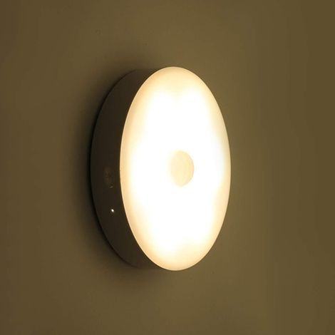 Kabelloses LED-Nachtlicht, 180 Tage Akkulaufzeit mit einer einzigen USB-Ladung, automatische Bewegungserkennung, 3 Helligkeitsstufen