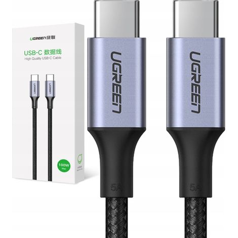 USB-C-zu-USB-C-Kabel ugreen US316, 100 W, 3 m (schwarz) (1/4)