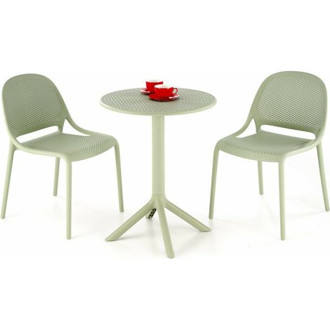 Conjunto de terraza Houston 1677, Menta clara, 0x0x0cm, Plástico (1/3)