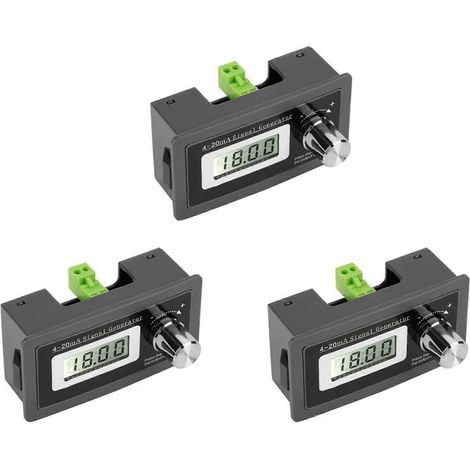 3X 2-Wire 4-20MA courant Loop Signal générateur Panel-Mounted courant Transducer support 2, 3, 4 Wires A0KF (1/5)