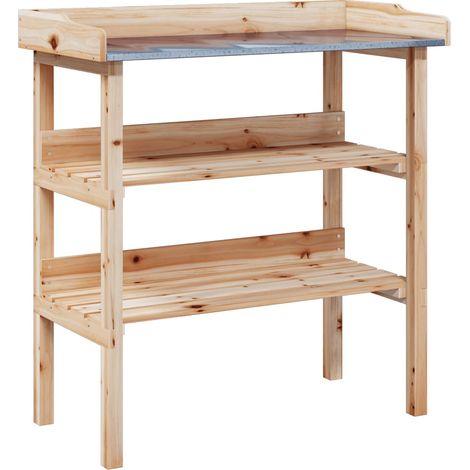 Maison Exclusive - Pflanztisch mit Ablagen 78x38x82,5 cm Massivho