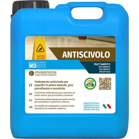 Trattamento antiscivolo superfici pietra naturale gres e ceramiche 5 litri (1/5)
