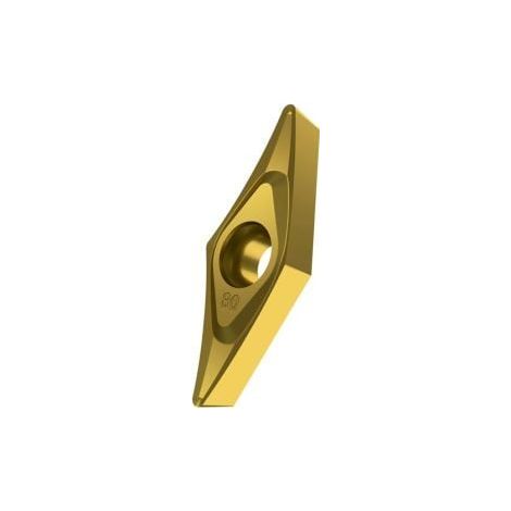 Drehwendeschneidplatte ISO VCGT 160408E-SF3:T8315 D.4,4mm PVD beschichtet Gold (1/2)