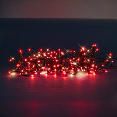 Guirlande lumineuse d'extérieur 9m – 340 LED rouge fixe et 60 LED blanc chaud flash – Alimentation 24V – IP44 pour usage intérieur et extérieur – Millumine (1/4)