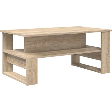 Coffee Table Sonoma Oak 90 x 50 x 40 cm Engineered Wood vidaXL