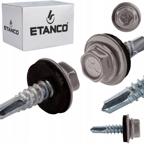 Tornillos autotaladrantes GT3 Z14 4,8x19mm RAL 9007 (1/5)