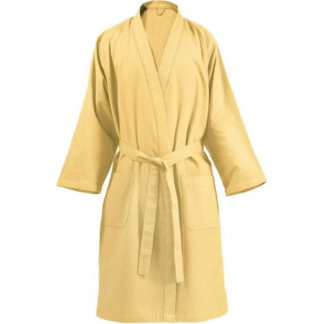 Peignoir de Bain en Coton "Carla" Jaune XL