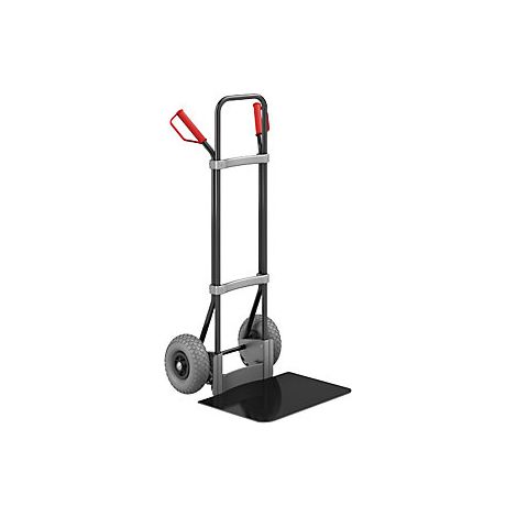 eurokraft pro  Carrello per sacchi  nero  piano di appoggio