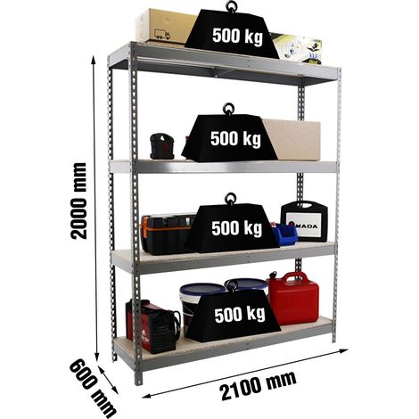 Simonrack Modell Schwerlastregal Grau