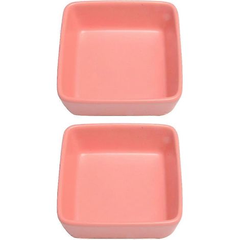 Lot de 2 gamelles en céramique pour nourriture et eau, idéales pour cochons d'Inde, hérissons, écureuils et autres petits animaux - Style 4 (1/5)