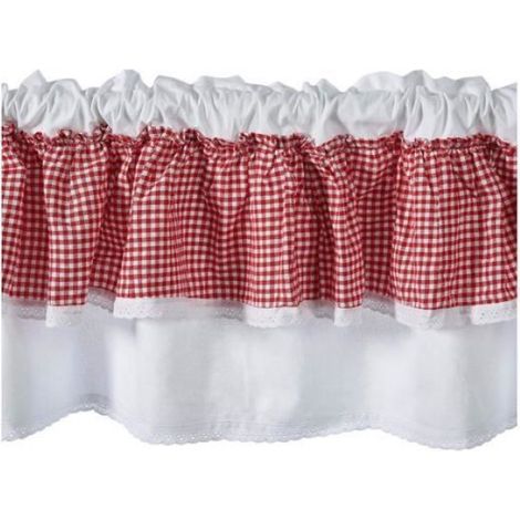Rideau - 40 x 150 cm - En Coton Et Polyester - Pour Petite Fenêtre Cuisine Salon Chambre Enfant - 1 Pièce (1/4)