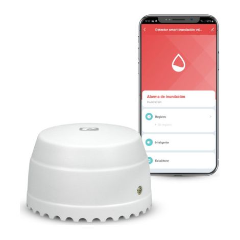 Garza Smart - Detector de Smart WiFi Water for Leaks, Flooding...with Real-Time App Notifications, Sound Alarm de 55 db, No Installation Required. (1/5)