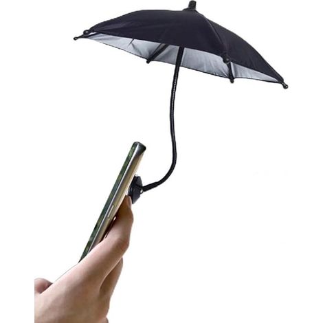 Parasol para teléfono con tubo plegable ajustable de 360° - Soporte magnético para teléfono - Apto para uso en el coche (1/2)