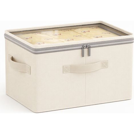 Boîte de rangement pliable lavable très grand 50 x 40 x 30 cm (1/5)