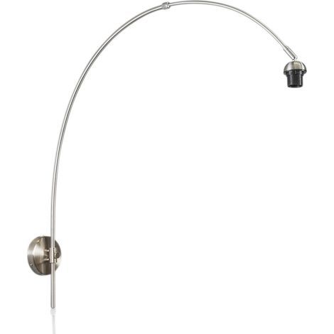 Bogenförmige Wandleuchte, 1-flammig, Höhe 800 mm – Moderner Stahl – Schutzart IP20 – E27-Fassung – Innenbeleuchtung für Wohnzimmer, Schlafzimmer, Küche (1/4)