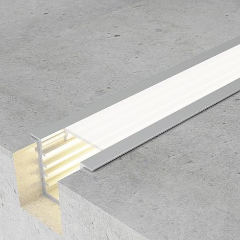 IluminaShop - Perfil de Aluminio para Empotrar con alas Tued 12V/24V 2 metros
