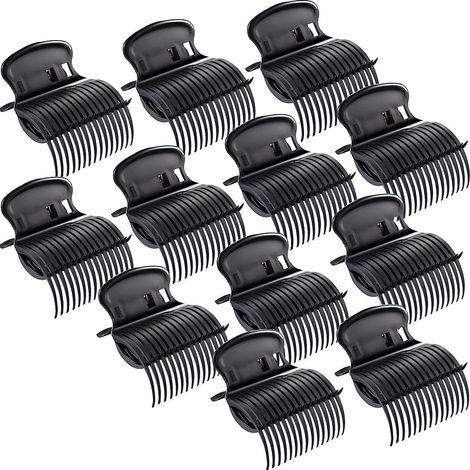 clips Bigoudi (12 Pices, Noir) Le Clip Griffes Est Un Clip De Bigoudi Alternatif Pour La Coiffure Des Femmes Et Des Filles (1/4)