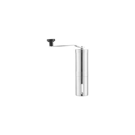 Moulin à café manuel en acier inoxydable avec broyeur céramique réglable, amovible et lavable – Pour maison, bureau et camping– (1/5)