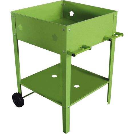 Mesa para macetas "Laurier" - 55 x 55 x 80 cm - Verde (1/2)