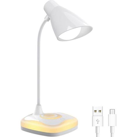 Lampe de bureau, lampe de bureau rechargeable USB,lampe de poser, lampe de chevet de lecture pliable (1/4)