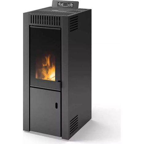 stufa a pellet pirox "isabel" nero 8 kw