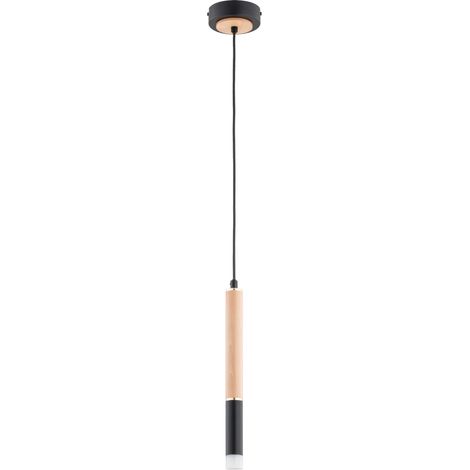 Suspension tube moderne noir bois clair G9-10W Rodeo (1/3)