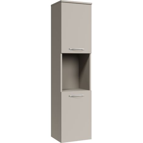 Armadio da bagno Montreal 30 x 30 x 131 cm – Cashmere – con 2 ante