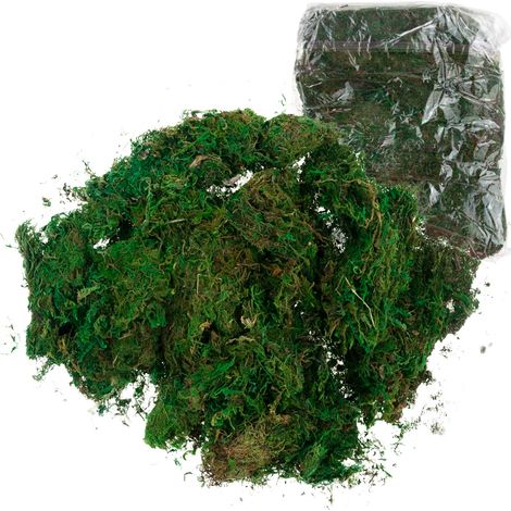 TG70316 MUSCHIO ARTIFICIALE 1kg SFUSO DECORATIVO PER GHIRLANDE VERDE RESISTENTE