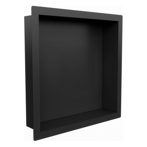 FugaFlow Eccelente Vetro Niche encastrable - 30x30x7cm - Noir mat (1/4)