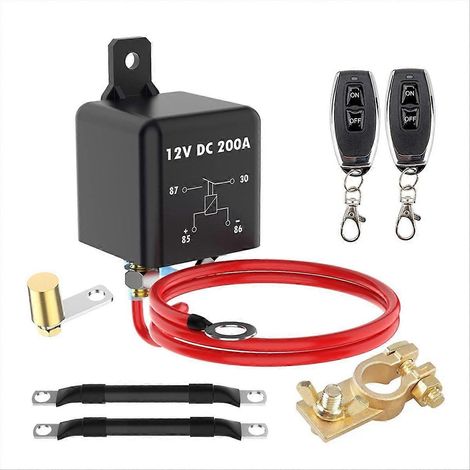 Interrupteur de déconnexion de batterie à distance, borne supérieure négative, coupure de la batterie (1/5)