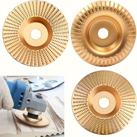 Lot de 3 disques de meulage et de sculpture sur bois (100 x 16 mm) – Mise en forme profilée et polissage de finition (1/4)
