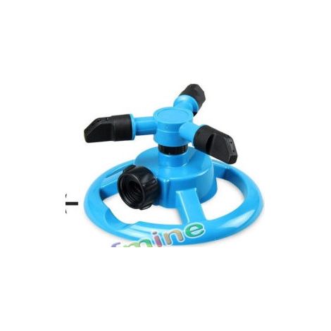 Arroseur rotatif 360° 3 buses ABS diamètre 4m économe en eau pour jardin pelouse arbustes